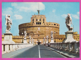 298104 / Italy  Roma (Rome) - Sant Angelo Bridge And Castle Statue Ponte E Castel S. Angelo PC # 359 Italia Italie - Castel Sant'Angelo