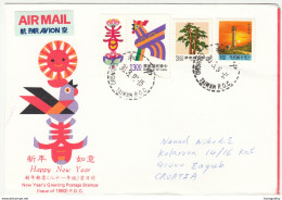 Taiwan Air Mail Letter Cover Travelled 1992? To Zagreb B170501 - Covers & Documents