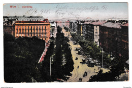 Wien, Opernring Old Postcard Posted 1915 B210120 - Ringstrasse