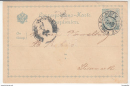K.u.k. Bosnia, Postal Stationery Dopisnica Travelled 1900 Zenica Pmk B190110 - Bosnien-Herzegowina