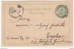 K.u.k. Bosnia, Postal Stationery Dopisnica Travelled 1902 Bosanski Šamac To Rohitsch B190110 - Bosnien-Herzegowina