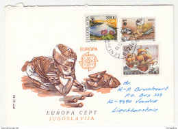 Yugoslavia, Europa CEPT Illustrated Letter Cover Travelled 1989 B181215 - 1969