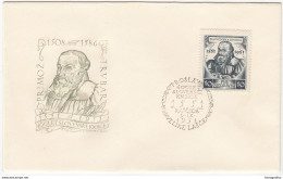 Yugoslavia, 400 Years Of First Book In Slovenian Language FDC 1951 B180420 - FDC