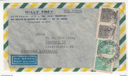 Brazil, Willy Frey Airmail Letter Cover Travelled 1954 B180201 - Lettres & Documents