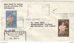 Philippines, Letter Cover Airmail Registered Travelled 196? Bacolod City B180201 - Philippines