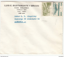 Peru, Luis E. Bustamente Y Bravo Letter Cover Travelled 195? B180201 - Peru