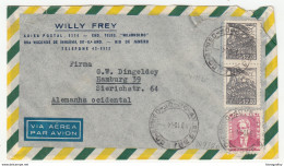 Brazil, Willy Frey Airmail Letter Cover Travelled 1954 B180201 - Briefe U. Dokumente