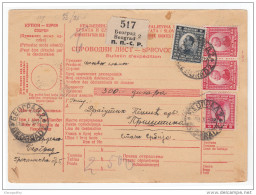 Yugoslavia Kingdom SHS 1922 Sprovodni List - Parcel Card Beograd - Pristina Bb151211 - Other & Unclassified