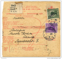 Yugoslavia Kingdom SHS 1928 Sprovodni List - Parcel Card Beograd - Split Bb151204 - Other & Unclassified