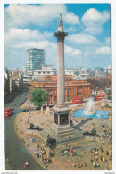 Nelson's Column Postcard Travelled 1976 B170530 - Trafalgar Square