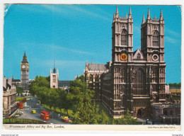 Westminster Abbey Postcard Travelled 1979 Paddington Pmk B170530 - Westminster Abbey