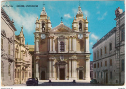 Malta; St. Paul's Cathedral, Mdina Old Postcard Travelled 1979 B170520 - Malte
