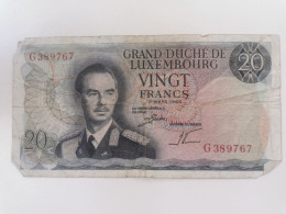 Billet Luxembourg, 20 Francs Jean 1966 - Luxembourg