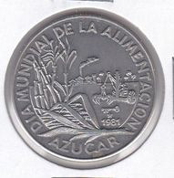 MONEDA DE CUBA DE 1 PESO DEL AÑO 1981 DIA MUNDIAL ALIMENTACION - AZUCAR (COIN) (NUEVA - UNC) - Kuba