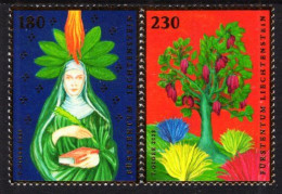 Liechtenstein - 2023 - Hildegard Of Bingen, Benedictine Abbess - Mint Stamp Set With Hot Foil Intaglio - Nuevos