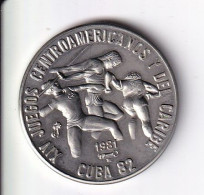 MONEDA DE CUBA DE 1 PESO DEL AÑO 1981 JUEGOS CENTROAMERICANOS - ATLETISMO (COIN) (NUEVA - UNC) - Kuba