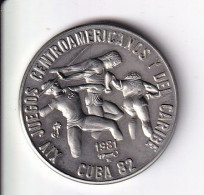 MONEDA DE CUBA DE 1 PESO DEL AÑO 1981 JUEGOS CENTROAMERICANOS - ATLETISMO (COIN) (NUEVA - UNC) - Cuba