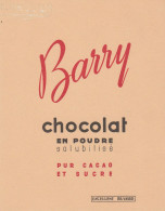 Buvard - Chocolat En Poudre Barry - Chocolat