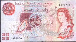 UK Isle Of Man 20 Pounds 2013  - VF # P- 49 - 20 Pounds