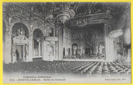 MONTE CARLO Salle De Concert - 1905 - Opéra & Théâtre