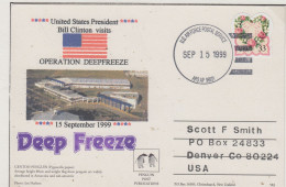 USA  President Bill Clinton Visits Operation Deepfreeze Ca US Air Force  SEP 15 1999 (OD180) - Eventi E Commemorazioni