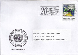 NATIONS UNIES GENEVE N° 176 S/L. DE 1989 - Storia Postale