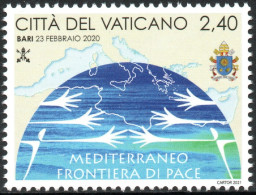 Vaticano 2021 Correo 1895 **/MNH Conferencia Sobre El Mediterráneo - Frontera D - Ongebruikt