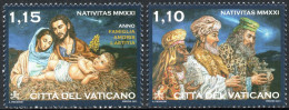 Vaticano 2021 Correo 1896/97 **/MNH Navidad (2 Sellos)  - Unused Stamps
