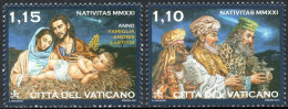 Vaticano 2021 Correo 1896/97 **/MNH Navidad (2 Sellos)  - Nuovi