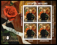 Vaticano 2022 Correo 1910 MH **/MNH San Luigi Orione - Conjunta Con Argentina,  - Nuovi