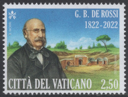 Vaticano 2022 Correo 1899 **/MNH Arqueologo G. B. De Rossi 1822 - 1894  - Ongebruikt