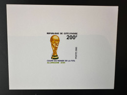 Côte D'Ivoire Ivory Coast 2006 Mi. 1485 Epreuve De Luxe Proof  FIFA World Cup Coupe Du Monde WM Football Fußball Germany - Ivoorkust (1960-...)