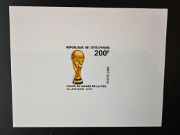 Côte D'Ivoire Ivory Coast 2006 Mi. 1485 Epreuve De Luxe Proof  FIFA World Cup Coupe Du Monde WM Football Fußball Germany - 2006 – Alemania