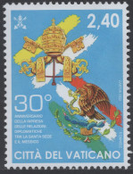 Vaticano 2022 Correo 1921 **/MNH 30 Aniv. Relaciones Diplomaticas Con Mexico  - Nuevos