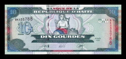 Haití 10 Gourdes 2000 Pick 265a Sc Unc - Haiti