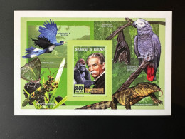 Burundi 2014 / 2015 Mi. Bl. IMPERF ND Albert Schweitzer Prix Nobel Paix Prize Fauna Fauna Birds Vögel Oiseau - Unused Stamps