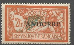 ANDORRE N° 19 NEUF* CHARNIERE  / Hinge  / MH - Unused Stamps