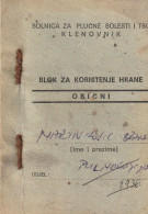CROATIA  --  BON, COUPON   -- 31 X 3    93 PIECES  --   TBC HOSPITAL KLENOVNIK  --  TUBERCULOSIS   --   1938  --   RRR!! - Croatia