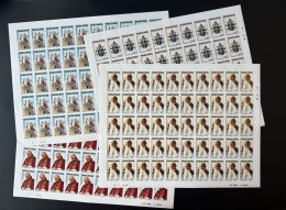 Tanzania 1990 Mi. 694 - 697 ND IMPERF Full Sheet Planche Pape Jean-Paul II Papst Johannes Paul Pope John Paul - Popes