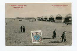 !!! MEETING DE NANTES DU 14-21 AOUT 1910, CPA AVEC VIGNETTE DU MEETING - Luftfahrt