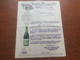 K45 Deutsches Reich1927 Koblenz Angebot Sekt Wein - 1900 – 1949