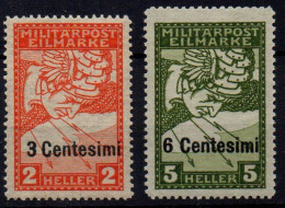 Friuli - Veneto 1918 - Occupazione Austriaca - Espressi Ristampe - Sassone R1 E R2 - Gomma Integra MNH** - Occupazione Austriaca