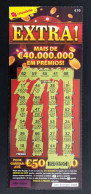 114 H, Lottery Ticket, Portugal, « Raspadinha », « Instant Lottery »,« EXTRA ! Mais De € 40.000.000 Em Prémios », Nº 533 - Billets De Loterie