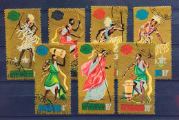10 - 23 / Burundi  - Série De Danse + Instrument De Musique - Used Stamps