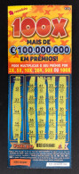 114 H, Lottery Tickets, Portugal, « Raspadinha », « Instant Lottery »,« 100 X MAIS DE € 100.000.000 EM PRÉMIOS », Nº 537 - Billets De Loterie