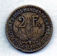 CAMEROUN, 2 Francs, Aluminum-Bronze, Year 1925, KM # 3 - Kameroen