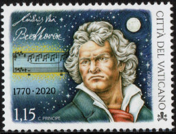 Vaticano 2020 Correo 1861 ** 250 Aniv. Nacimiento De Ludwig Van Beethoven 1770  - Unused Stamps