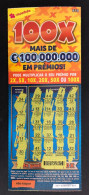 114 H, Lottery Tickets, Portugal, « Raspadinha », « Instant Lottery »,« 100 X MAIS DE € 100.000.000 EM PRÉMIOS », Nº 537 - Billets De Loterie