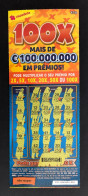 114 H, Lottery Tickets, Portugal, « Raspadinha », « Instant Lottery »,« 100 X MAIS DE € 100.000.000 EM PRÉMIOS », Nº 537 - Billets De Loterie