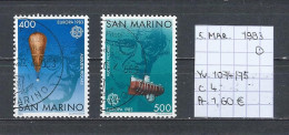 (TJ) Europa CEPT 1983 - San Marino YT 1074/75 (gest./obl./used) - 1983